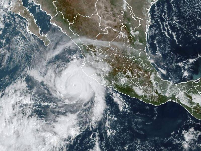 Hurricane Roslyn is forecast to make landfall in Mexico on Sunday morning. (AP PHOTO)
