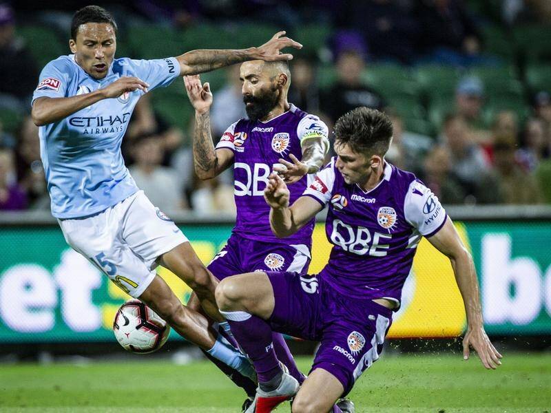 Melbourne City and A-League leaders Perth Glory have played out a scoreless draw at AAMI Park.