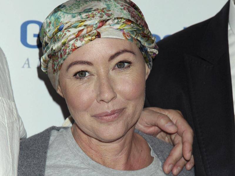 "I'm not done with living. I'm not done with loving," actress Shannen Doherty says. (AP PHOTO)