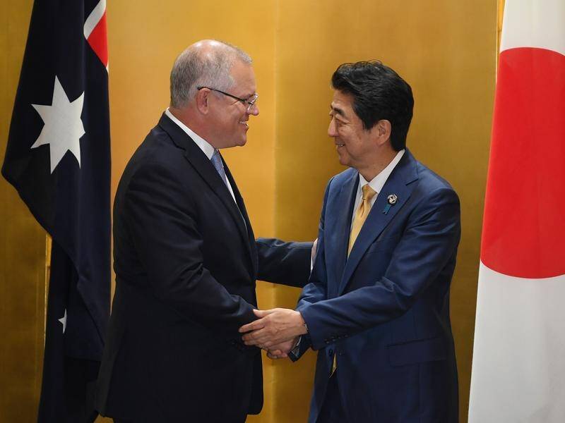 Australian PM Scott Morrison has met with Japanese counterpart Shinzo Abe ahead of the G20.