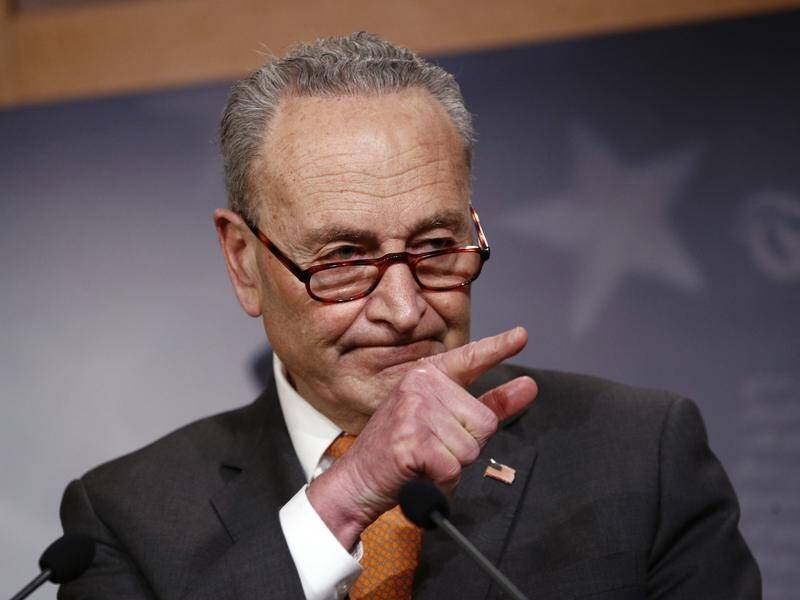 Senate Minority Leader Chuck Schumer says Donald Trump wants to appear like a tough guy.
