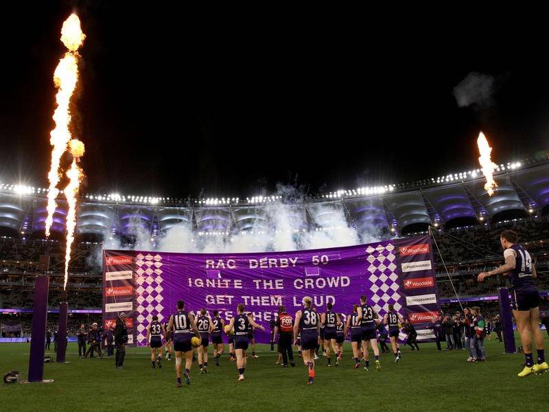 Tickets for Fremantle's western derby AFL clash with West Coast have temporarily been suspended.