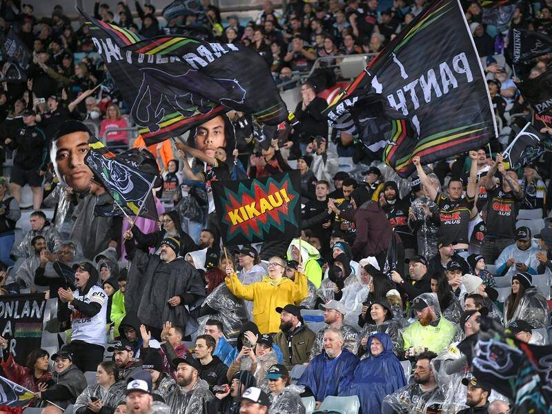 Thousands of passionate Panthers fans braved the wet hoping to see a grand final win over Melbourne.
