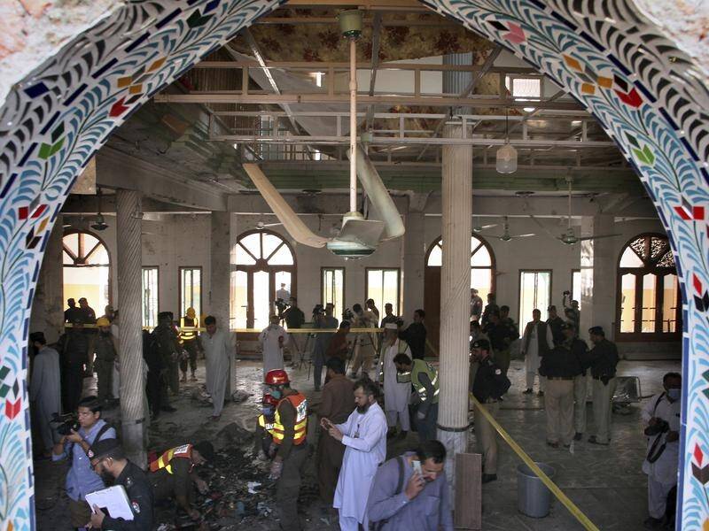 The bombing of an Islamic seminary in the Pakistani city of Peshawar has killed seven people.