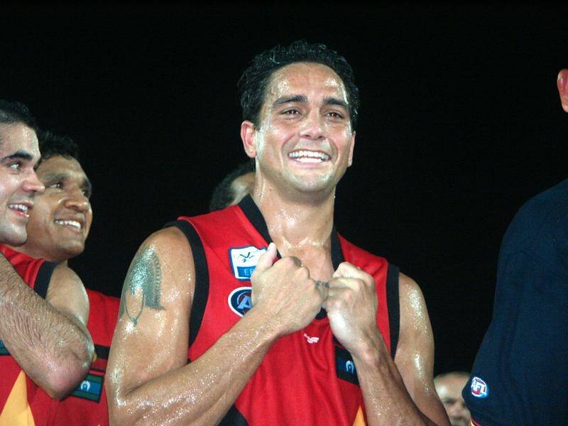 Andrew McLeod during his playing days at the Crows. He says he now doesn't feel welcome at the club.