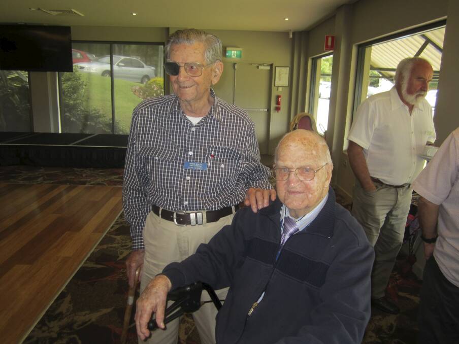 PROBUS PRINCES: Centenarians Cyril Blowes and Harold Stanton. Picture: Supplied