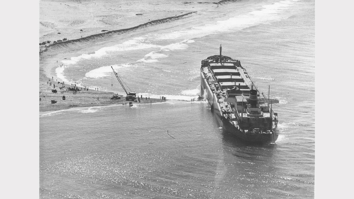 The stranding and attempted salvage of the Sygna in 1974 to its slow deterioration and final blow after wild weather.