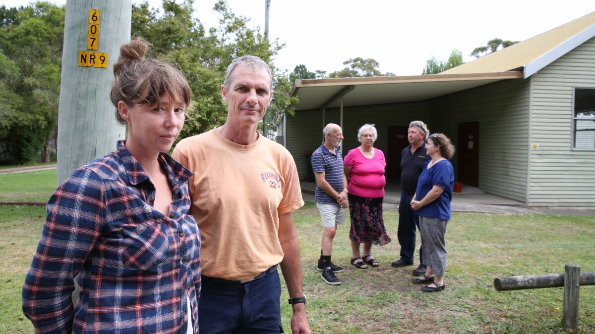 NOT IN OUR BACKYARD: Shea Brunt, David Pass, Rolly Taylor, Pauline Chesworth, Glenn Brown and Suzanne Alchin are concerned about the proposed sand mine.