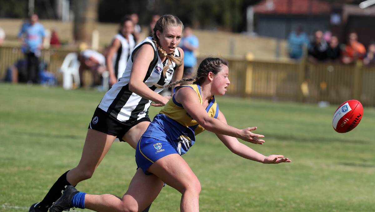 BLACK AND WHITE: The Magpies shone at No.1 Sportsground as they kept the minor premiers goalless and bundled them out of the final. Picture: Geoff Robinson