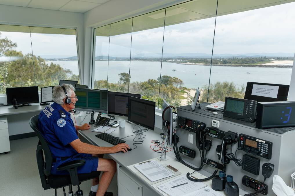 Lookout: The Marine Rescue Lake Maquarie communications station at Swansea. Picture: Max Mason-Hubers