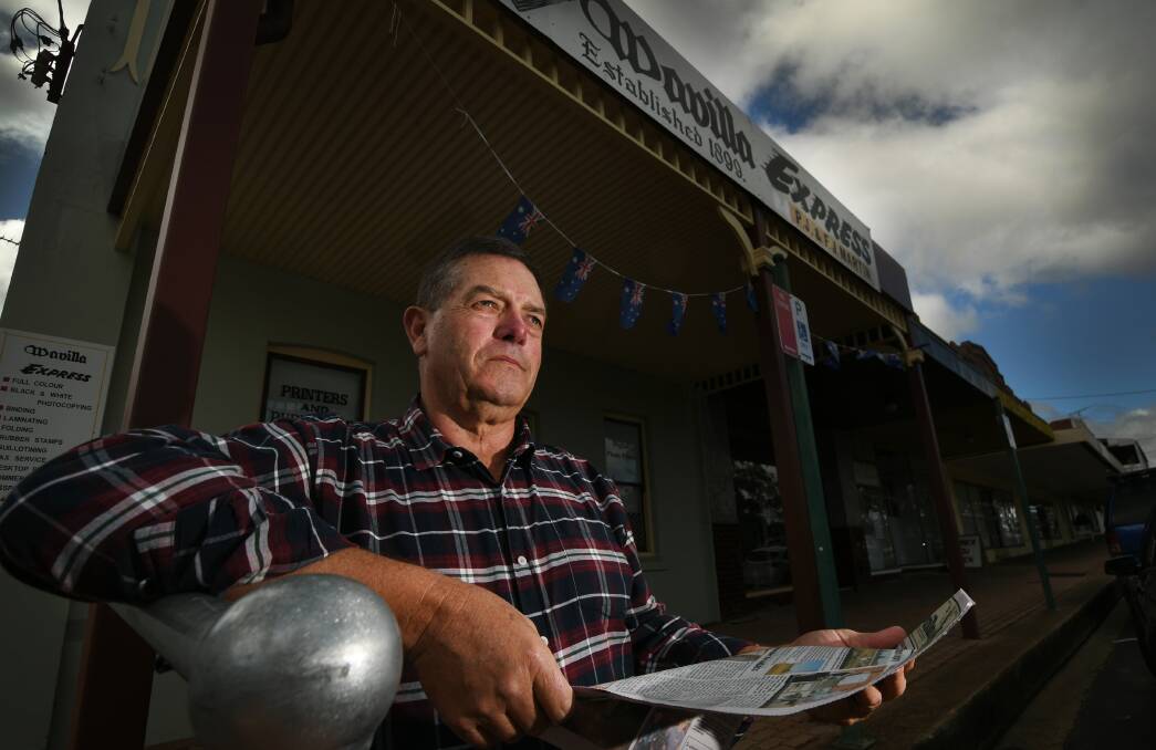 Owner and editor of the Manilla Express John Martin fears that his older readers will be disadvantaged without council notices in the newspaper. Photo: Gareth Gardner
