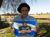 TALENTED: Raymond Terrace's Thomas Hona with his self-portrait. Photo: Supplied