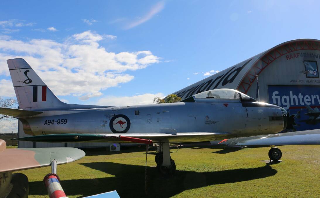 The Raymond Terrace Sabre jet was transported from Raymond Terrace to Williamtown's Fighter World museum. Picture file