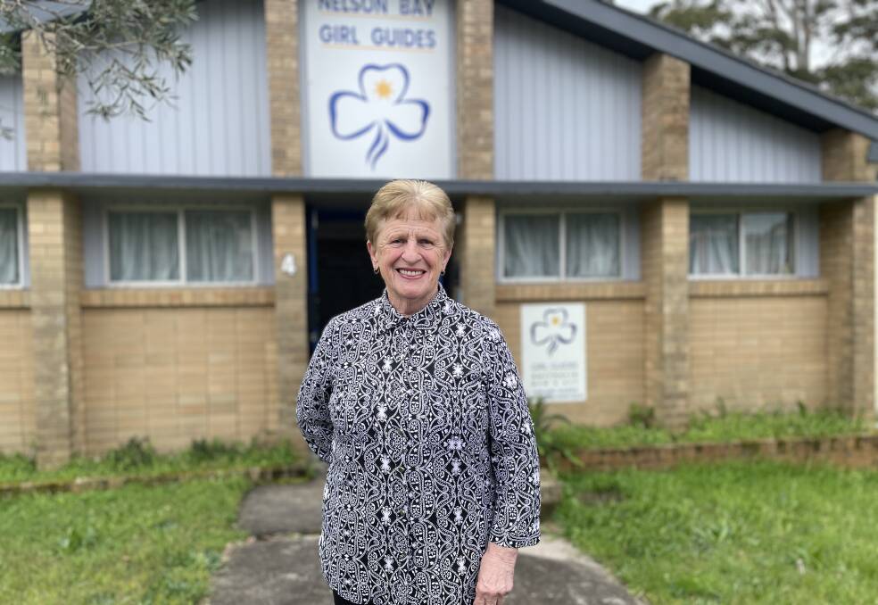 Nelson Bay Girl Guides support group treasurer Mary O'Brien has watched the organisation grow and pave the way for young girls and is being recognised for her 62 years of service. Picture by Alanna Tomazin
