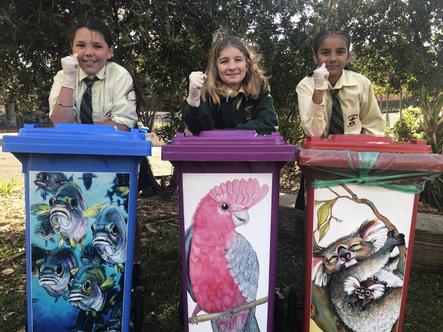 St Brigid's Primary School in Raymond Terrace have been recognised with an award for their environmentally friendly changes. Pictures supplied