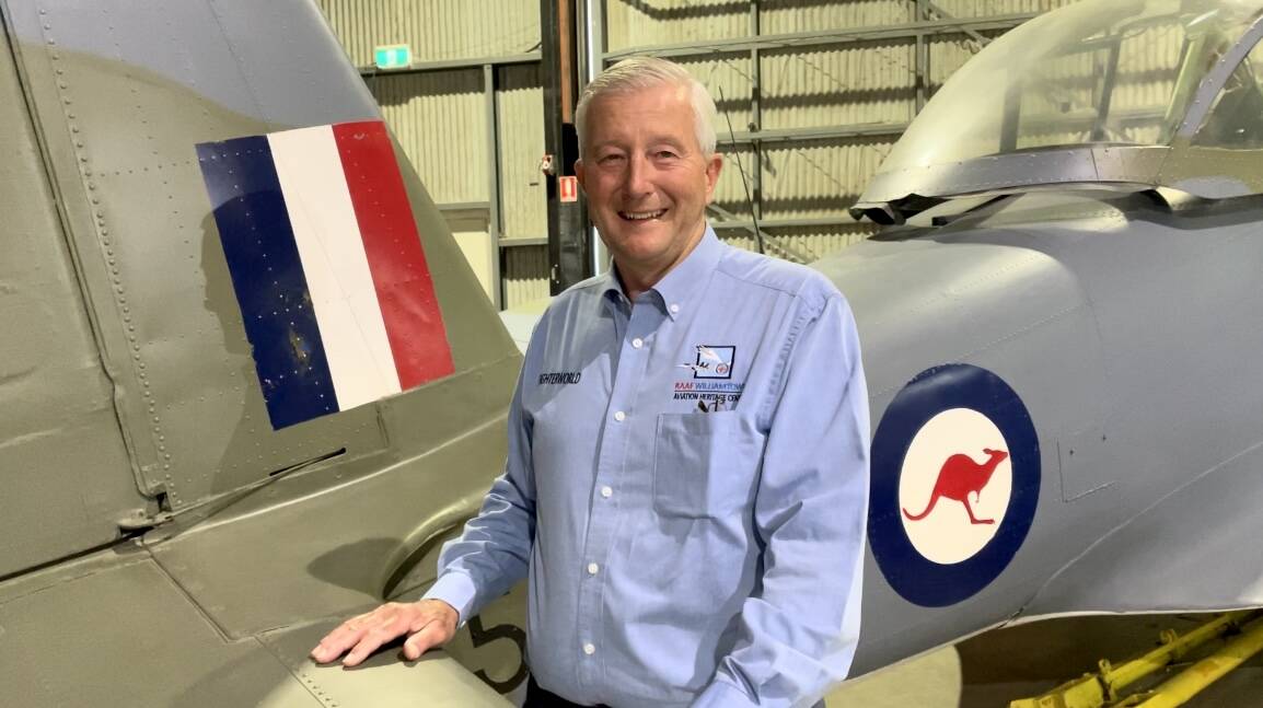 Fighter World vice president and ex-pilot Dick Coleman is proud of the RAAF history and knows plenty about aeroplanes. Picture by Alanna Tomazin