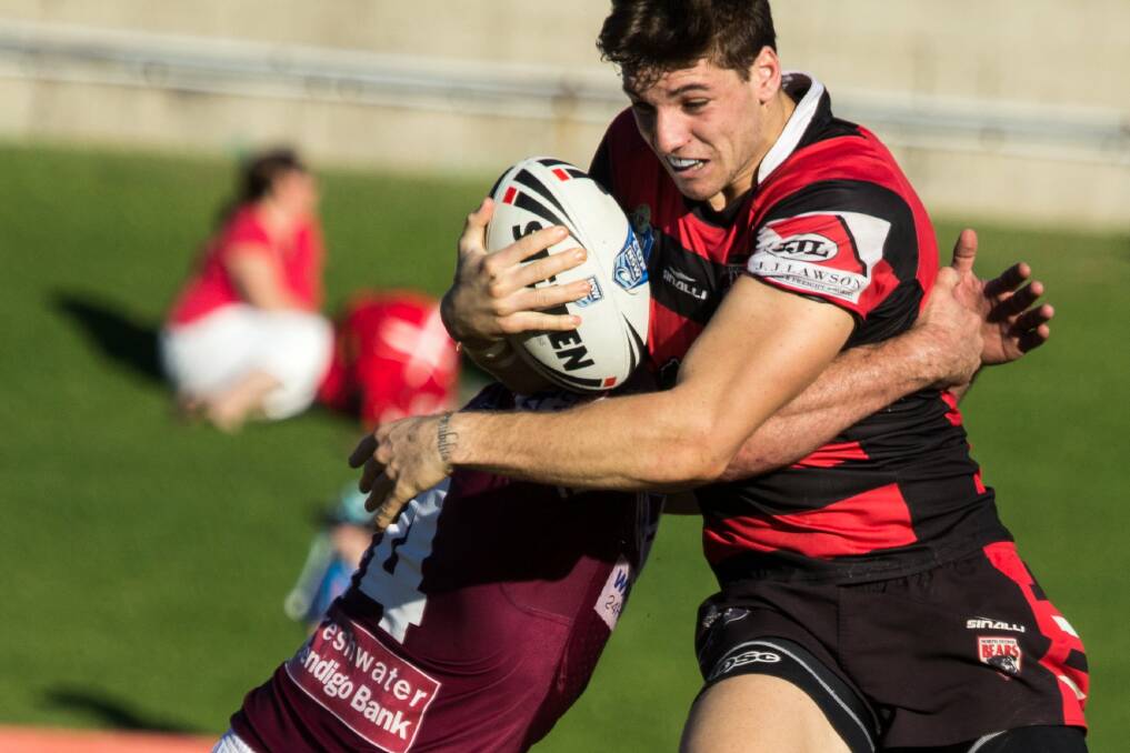 ps-ewchris-17 SPORT Chris Centrone in action, playing for the North Sydney Bears. Picture credit to Steve Little/Red and Black Zone.