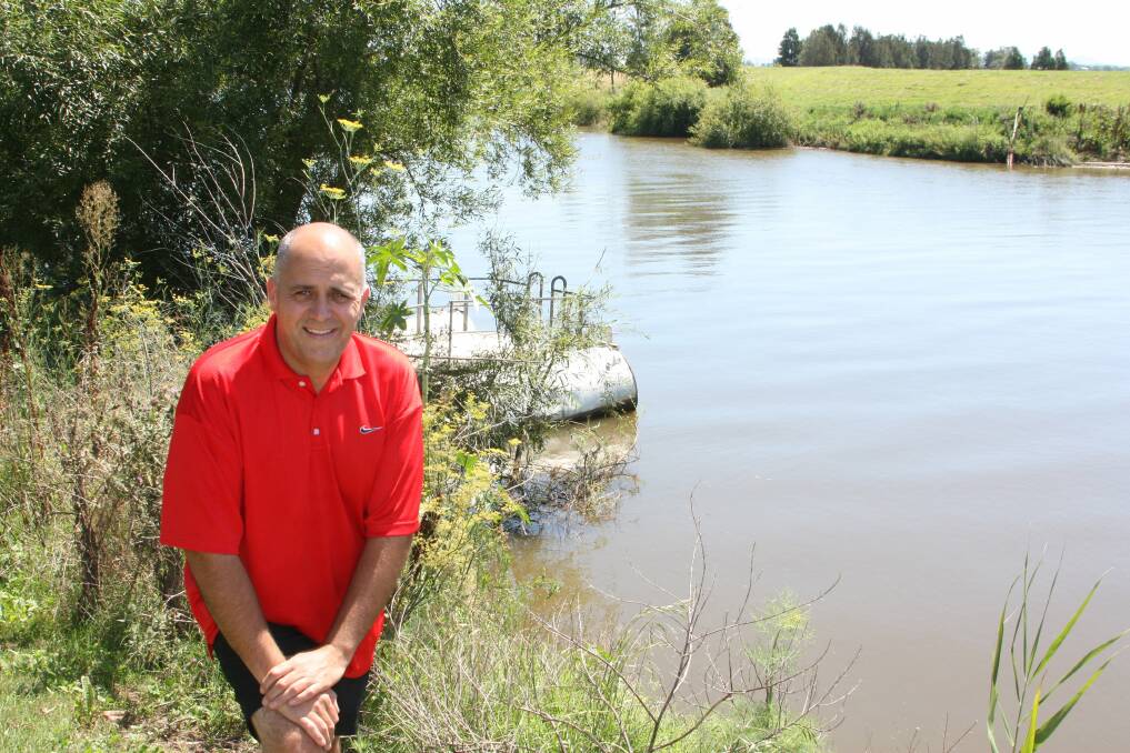 EASY ACCESS: West ward councillor Ken Jordan at Hinton, where a new pontoon will be built. Picture: Stephen Wark