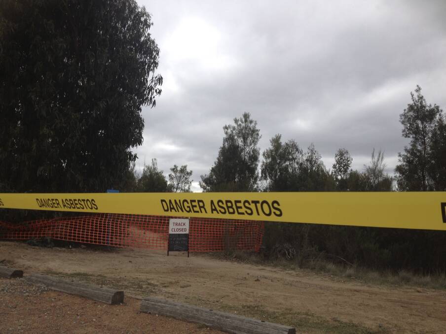 ILLEGAL DUMP: Suspected asbestos dumped outside national park.